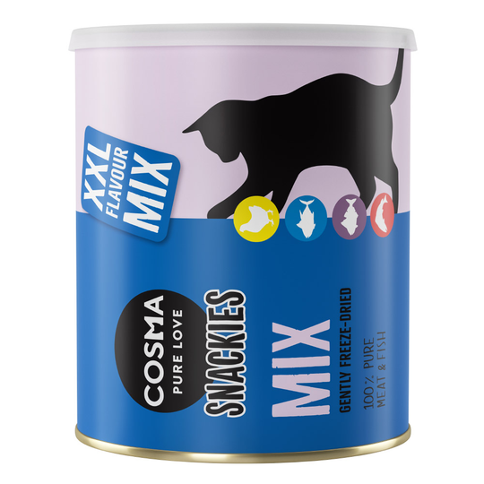 Cosma Snackies XXL Maxi Tube - lajitelma 160 g (4 makua)