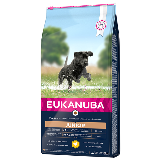 Eukanuba Junior Large Breed Chicken - 15 kg