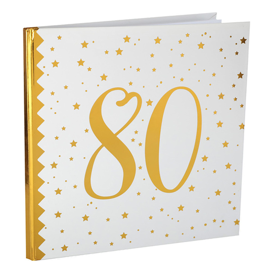 Muistikirja Numero Valkoinen/Kulta - Numero 80
