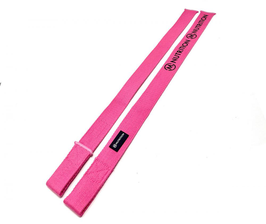M-NUTRITION Training Gear Lifting Straps, Pink