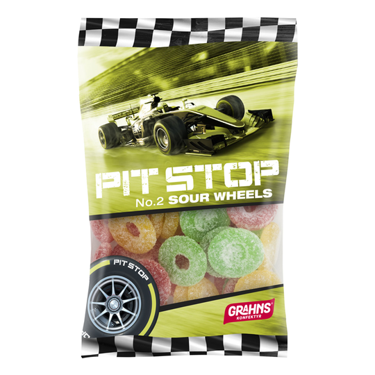 Pit Stop Sour Wheels - 160 grammaa