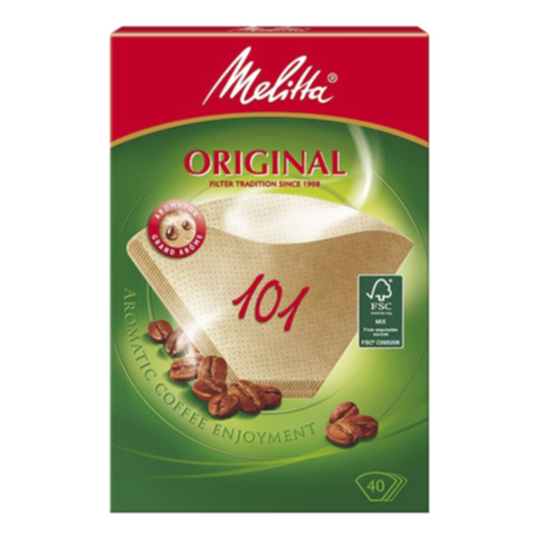 Melitta Melitta suodatinpussi 101, valkaisematon, 40 kpl 4006508125999 Replace: N/A