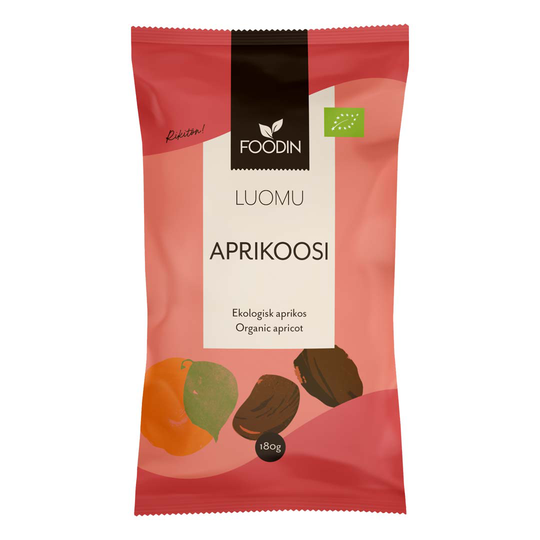 Foodin Organic Apricots Raw 180 G