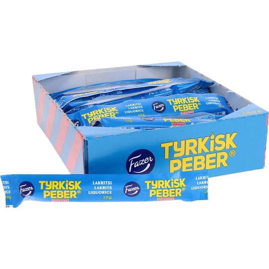 Fazer Tyrkisk Peber Hot & Sour Lakritsi 30-pack