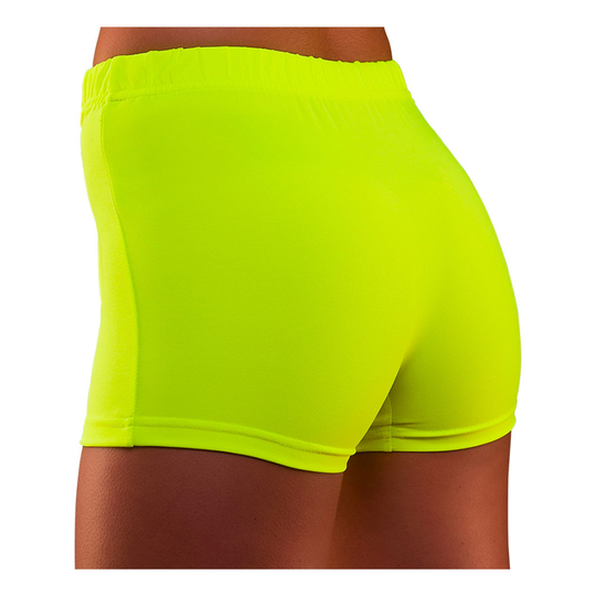80-luvun Minishortsit Neonkeltainen - Medium/Large