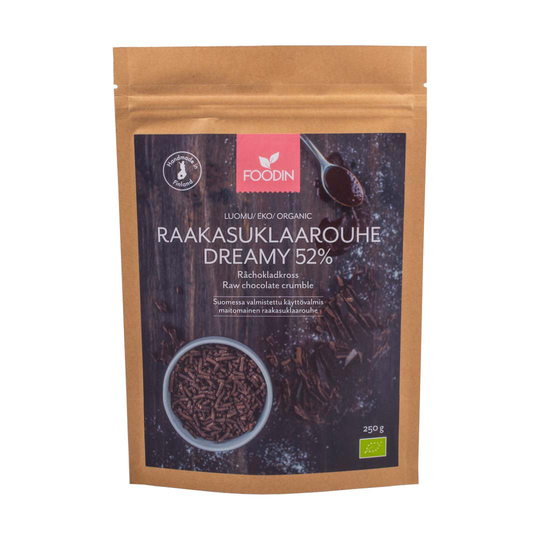 Foodin Organic Chocolate Crumble 52% Dreamy 250 G