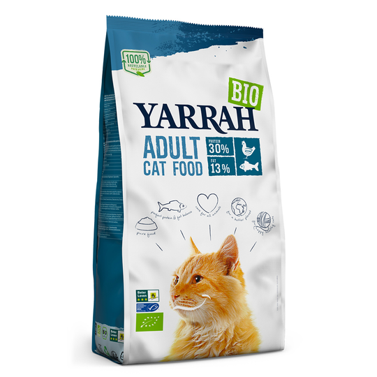 Yarrah Bio -kissanruoka kalalla - 2,4 kg