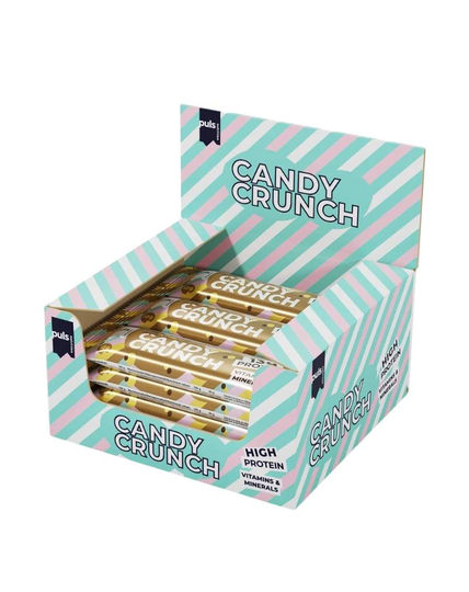 12 kpl Puls Candy Crunch, 50 g, Milk Chocolate