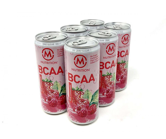 M-NUTRITION BCAA, Pink Lemonade, 6-pack