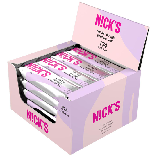 12 X Nicks Protein Bar 50 G Cookie Dough