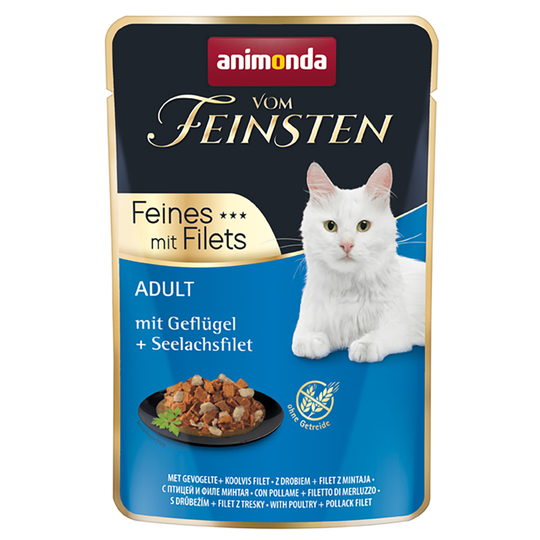 Animonda Vom Feinsten Adult 18 x 85 g - siipikarja + seitifilee