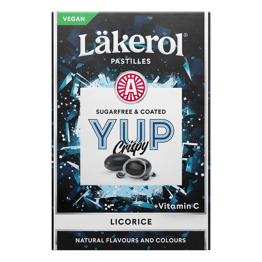 Läkerol Yup Crispy Licorice - 40 grammaa