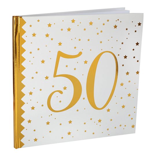 Muistikirja Numero Valkoinen/Kulta - Numero 50