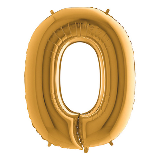 Kirjainilmapallo Kulta - Kirjain O