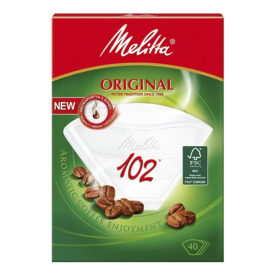 Melitta Melitta suodatinpussit 102, valkoinen, 80 kpl 4006508114863 Replace: N/A