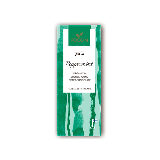 Foodin Raw Chocolate 40 G Peppermint 70%