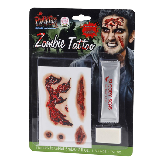 Tattoo- ja Veripakkaus Zombie