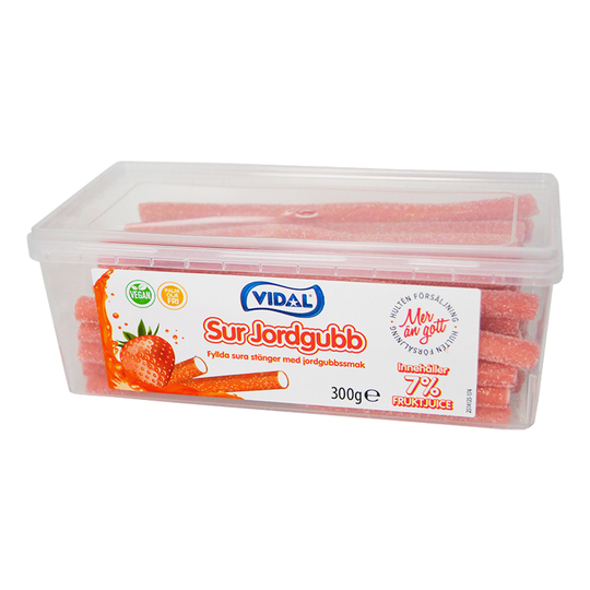 Sura Jordgubbsstänger - 300 g