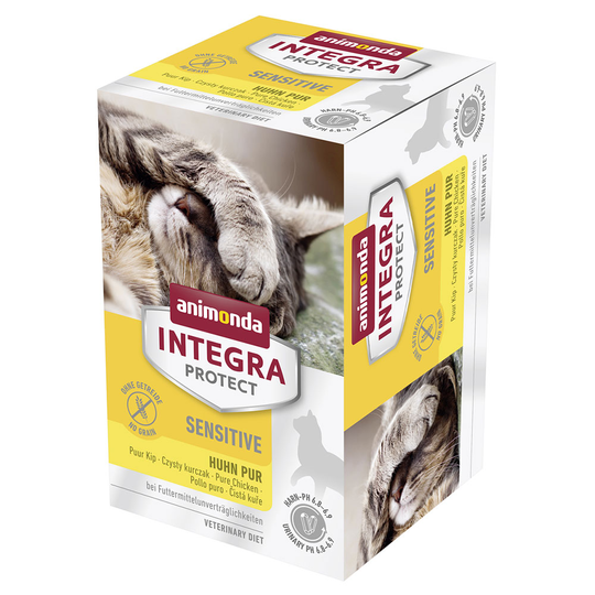 5 + 1 kaupan päälle! 6 x 100 g Animonda Integra Protect Adult Sensitive-rasiat - kana