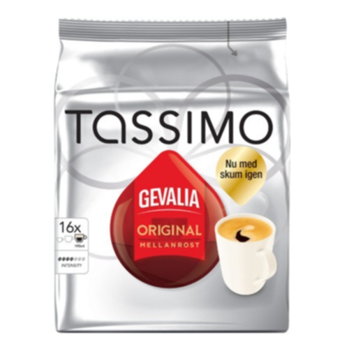 Tassimo Gevalia Tassimo Keskipaahto kahvikapselit, 16 annosta 7622210001566 Replace: N/A