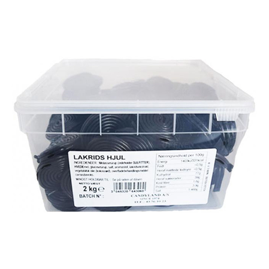 Lakridshjul Suurpakkaus - 2 kg