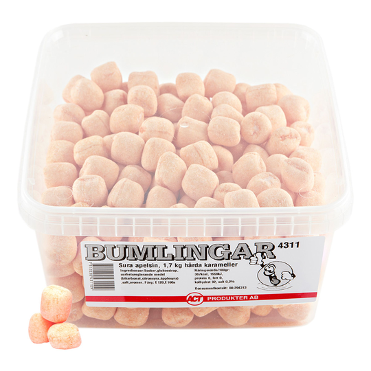 Bumlingar Kirpeä Appelsiini - 1,7 kg