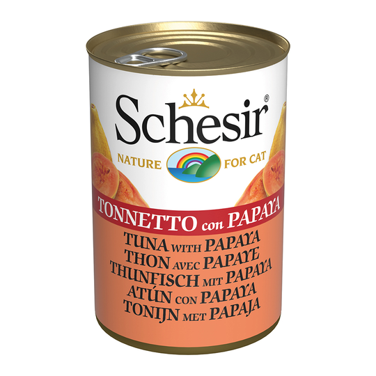 Schesir in Jelly -säästöpakkaus 12 x 140 g - tonnikala & papaija hyytelössä