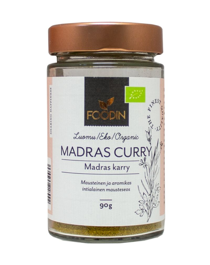 FOODIN Madras Curry, luomu, 90 g