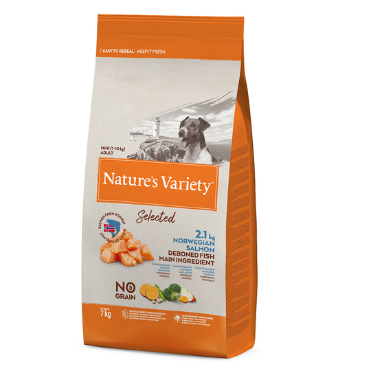 Nature's Variety Selected Mini Adult norjalainen lohi - 7 kg