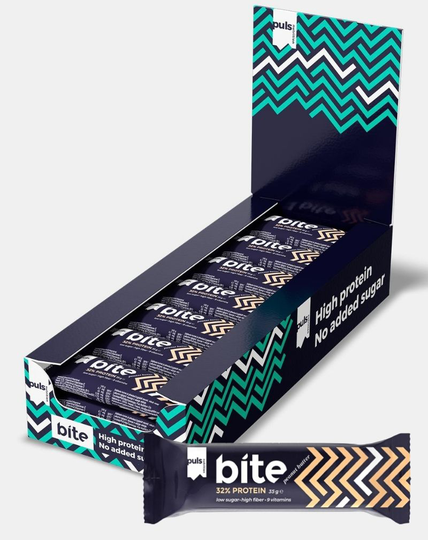 24 kpl Puls Bite, 35 g, Peanut Butter