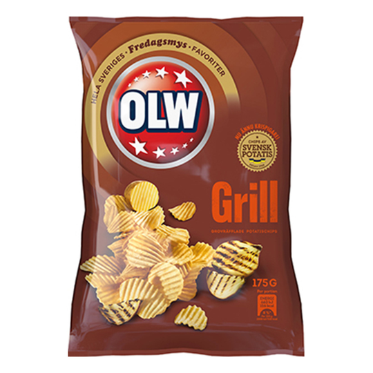 OLW Grill Chips - 175 grammaa
