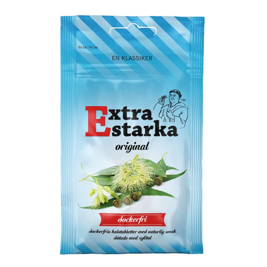 Extra Starka Sockerfri Halstabletter Kurkkupastillit