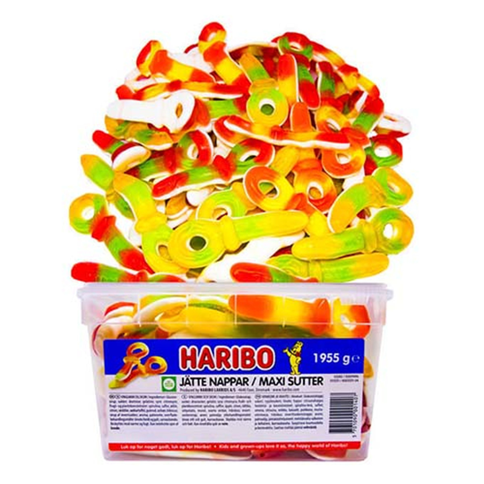 Jättenappar Hedelmä Irtokarkit Purkissa - 2,5 kg