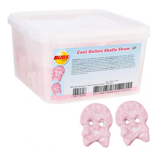 Bubs Cool Hallon Skalle Skum Jättipakkaus - 2,6 kg