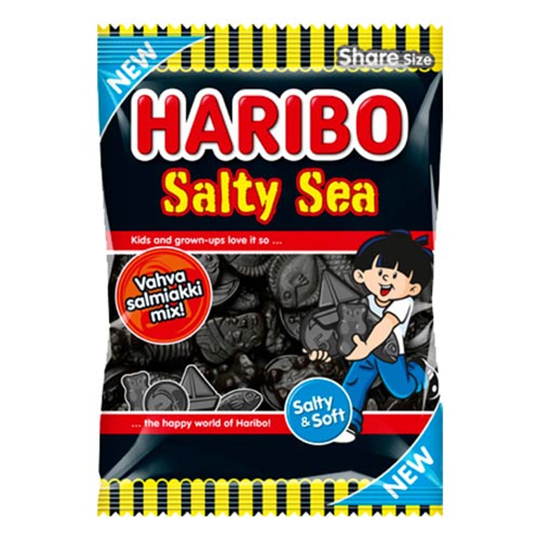 Haribo Salty Sea Pussi - 170 grammaa