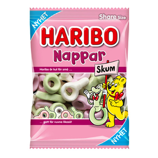 Haribo Nappar Skum - 120 grammaa