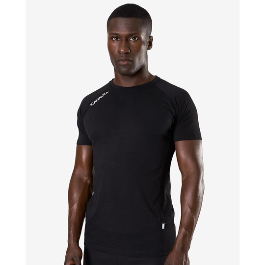 Icaniwill Mens Tri-blend Clean Tee Black M