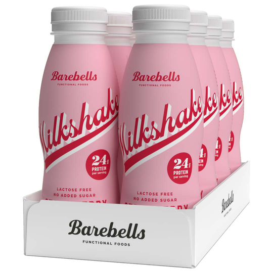 8 X Barebells Milkshake 330 Ml Strawberry
