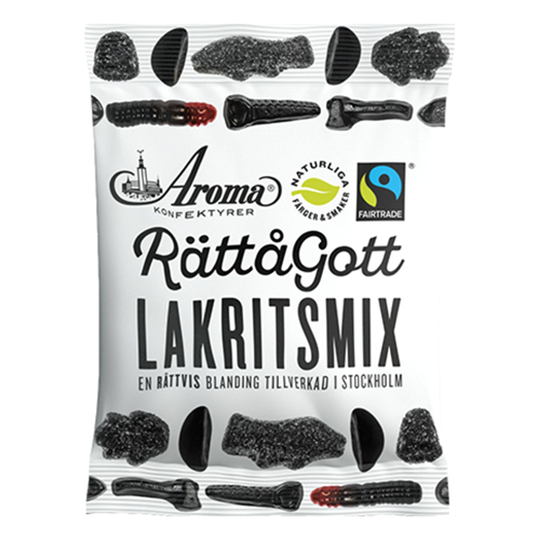 RättåGott Lakritsmix - Lakritsisekoitus - 140 grammaa