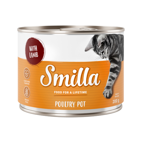 Kokeilupakkaus: Smilla-siipikarjapata, 4 makua - 6 x 400 g: 4 eri makua