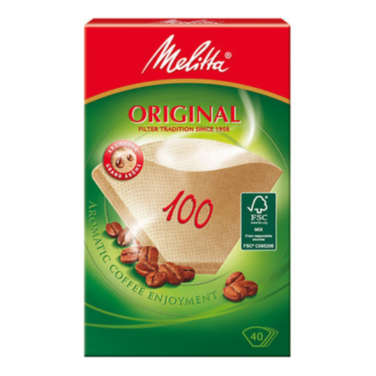 Melitta Melitta suodatinpussi 100, valkaisematon, 40 kpl 4006508126033 Replace: N/A