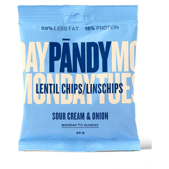 Pändy Lentil Chips 40 G Sourcream & Onion