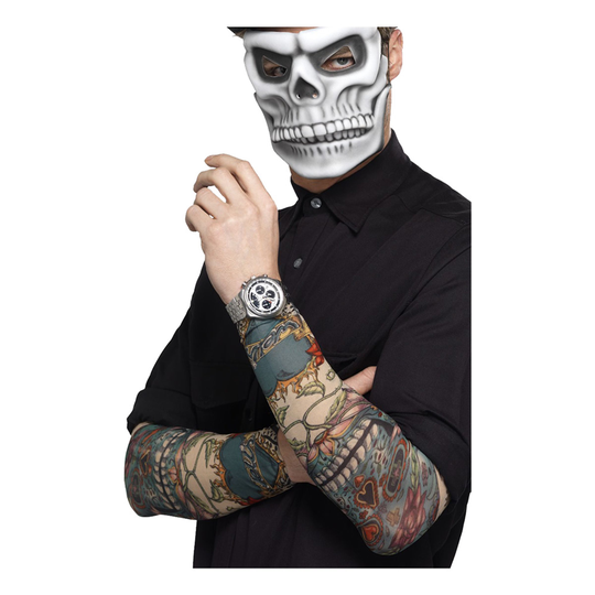Day of the Dead Tatuointihihat - 2-pakkaus