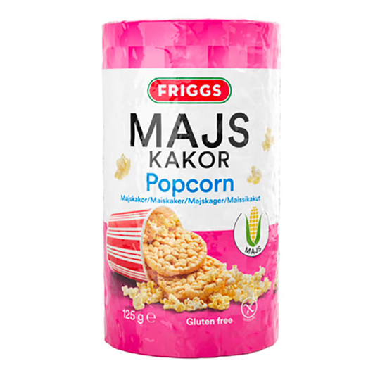 Friggs Majskakor Popcorn - 125 grammaa