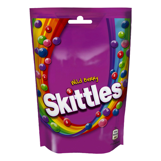 Skittles Wildberry Pussissa - 174 grammaa