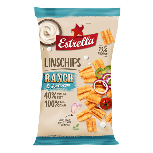 Estrella Linssisipsit Ranch & Sourcream - 110 g