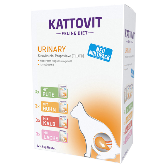 Kattovit Urinary Pouches 12 x 85 g - Lajitelma (4 makua)