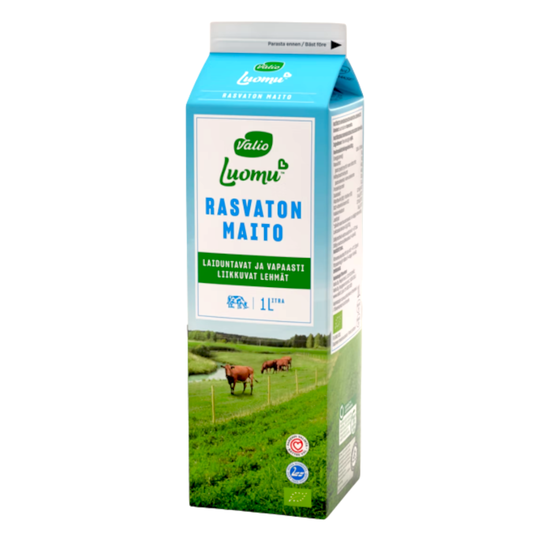VALIO LUOMU™ RASVATON MAITO 1L