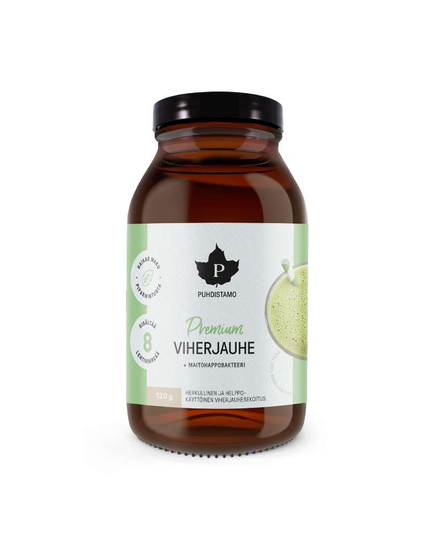 Puhdistamo Premium Viherjauhe, 120 g
