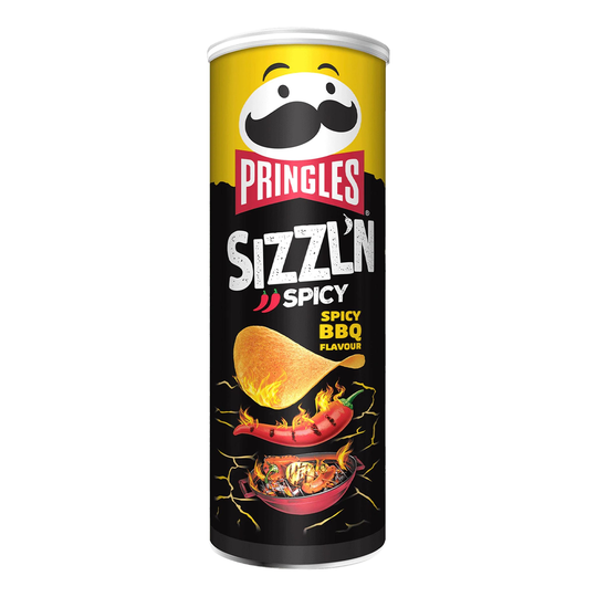 Pringles Sizzl'n Spicy BBQ - 180 grammaa
